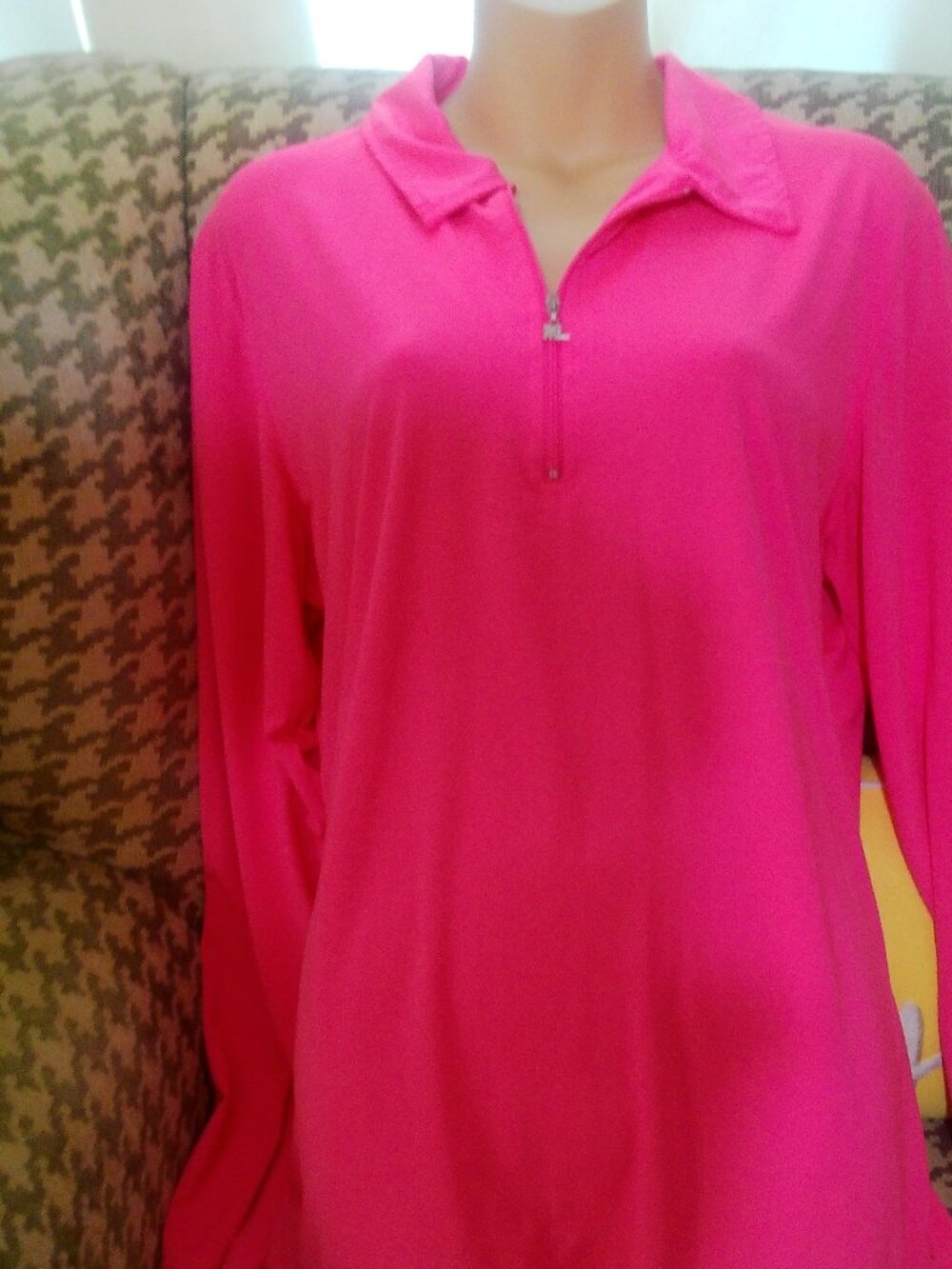 MAGGIE LANE HOT PINK QUARTER ZIP SIZE XL GREAT CONDITION